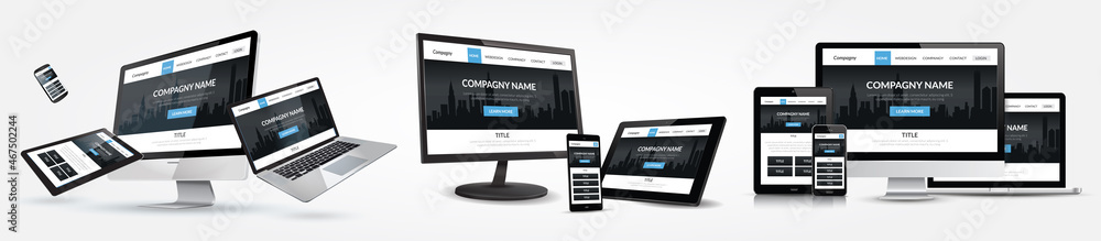 Canvas Prints mockup template responsive