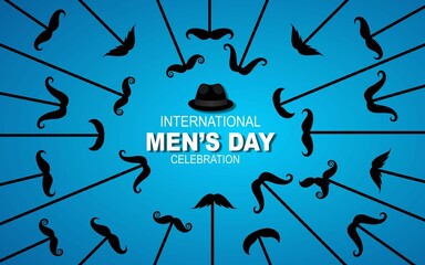international men's day background vector