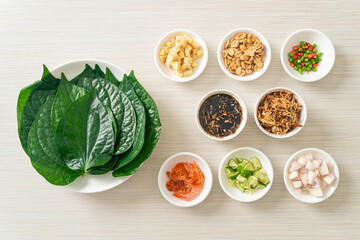 Miang kham - A royal leaf wrap appetizer