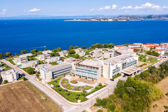 An aerial view of Kempinski Hotel Adriatic in Savudrija, Istria, Croatia