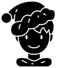 boy solid icon