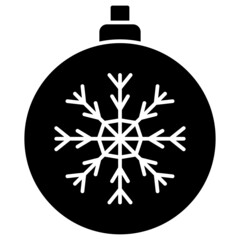 Fototapeta premium christmas solid icon