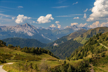 Fototapeta na wymiar September is the best month for trekking in the beautiful Carnic Alps, Friuli-Venezia Giulia, Italy
