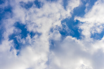blue sky with the clouds