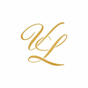 majestic gold VL initials logo