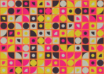 Abstract Geometric Pattern generative computational art illustration