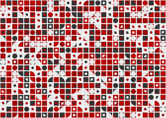 Fototapeta premium Abstract Geometric Pattern generative computational art illustration