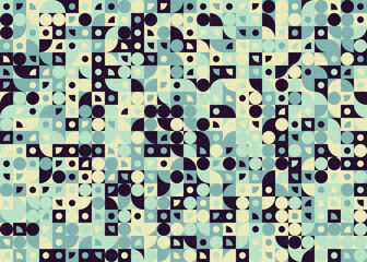 Abstract Geometric Pattern generative computational art illustration