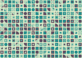 Abstract Geometric Pattern generative computational art illustration