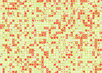 Abstract Geometric Pattern generative computational art illustration