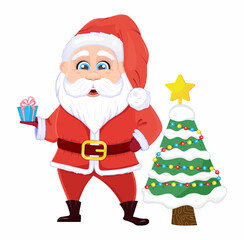 santa claus with gifts
