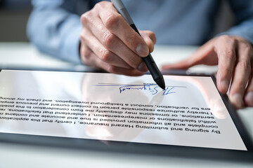 Contract E Signature. Employee Signing