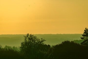 sunrise over the river