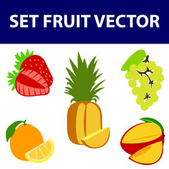 vector, tropical, half, set, food, healthy, design, orange, sweet, nature, juicy, health, freshness, elements, section, ripe, fresh, collection, mango, isolated, seeds, slices, leaf, symbols, lime, ve