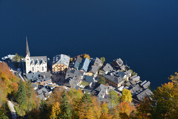 Marktgemeinde Hallstatt aus der Vogelperspektive
