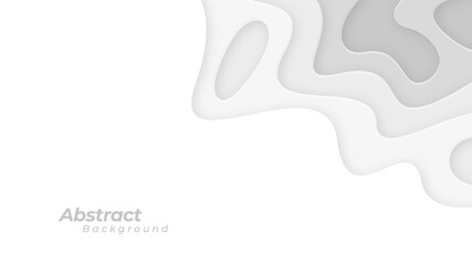 Paper cut layered 3D texture vector background.