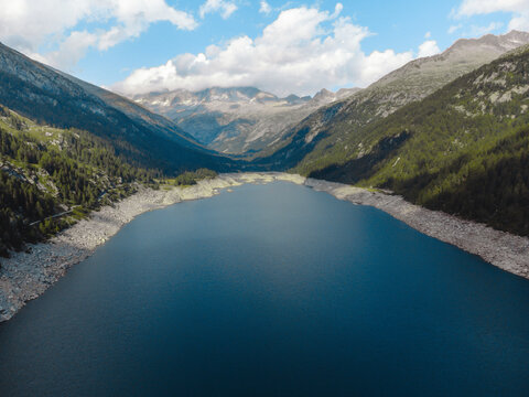 fantastic view on val di fumo and daone lake © andriy