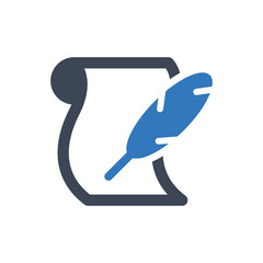 Writing icon vector graphic