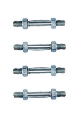 Bolt nut isolated on white background