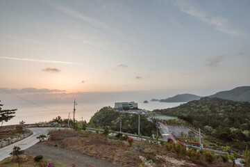 해가지는 섬마을