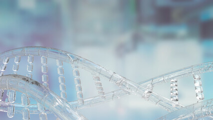 Obraz premium dna image background for sci or medical concept 3d rendering