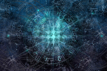 Astrology Horoscope Pattern Texture Background , Graphic Design