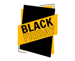 Black Friday Design Vector day 29 November Holiday advertising abstract Sale illustration Black And Yellow