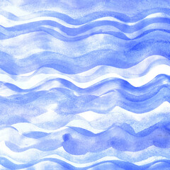 Background with blue and white waves