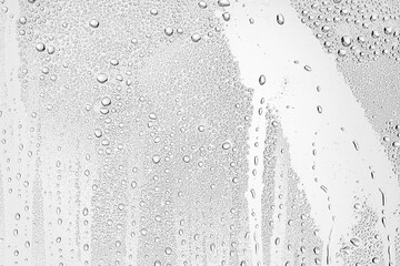 white background water drops on glass, abstract design overlay wallpaper