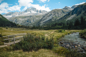 fantastic view on val di fumo and daone lake