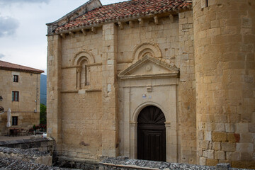 Naklejka premium Windows to the Spanish Romanesque