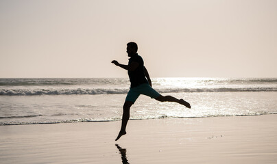 energetic summer. runner feel freedom. hurry up. endurance and stamina.