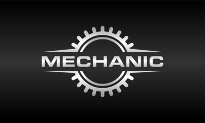 simple gear emblem logo