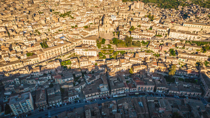 Wonderful View of Modica City Centre  from above, Ragusa, Sicili, Italy, Europe, World Heritage Site