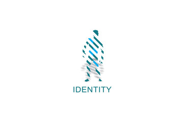 male illustration for fitness center or health clinic logo