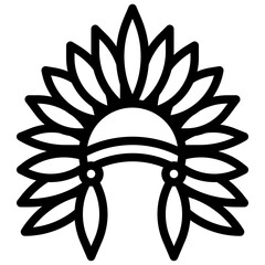 INDIAN HAT line icon,linear,outline,graphic,illustration
