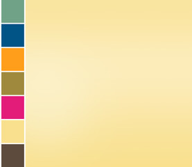 Obraz premium Butter Cream gradient color background with theme Designer Color Palette. Designer pack with photograph and swatches references. Color Trend 2022