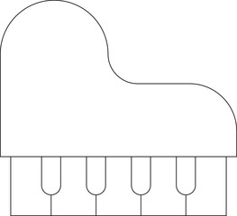 Obraz premium honeymoon icon piano and music