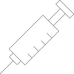 health icon injection and syringe