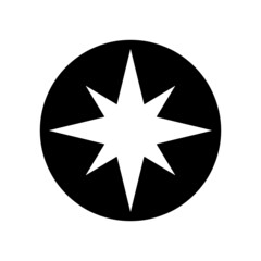 Compass icon vector