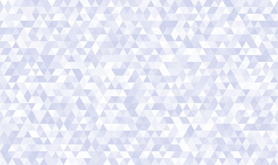 Abstract seamless pattern of geometric shapes. Mosaic background of small triangles. Evenly spaced triangles in different shades of indigo. Vector illustration