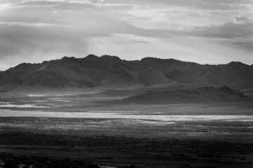 Hills and sunlight. Idaho landscape. USA