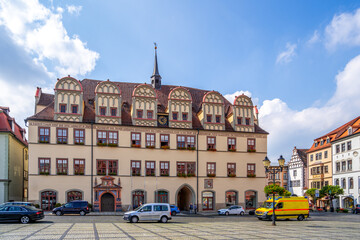 Rathaus, Marktplatz, Naumburg an der Saale, Sachsen-Anhalt, Deutschland 