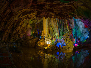 Yingzi Cave in Lipu Country of Guilin, Guangxi