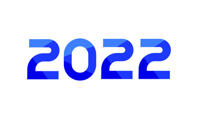 2022 New Year Blue Modern Premium Logo