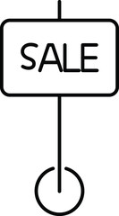 Sale board Isolated Vector icon which can easily modify or edit

