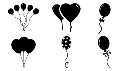 Balloon Silhouettes SVG Party Balloon SVG