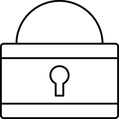  Lock Isolated Vector icon which can easily modify or edit

