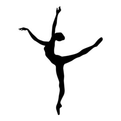 Fototapeta na wymiar Ballet girl. Art gymnastics dancing woman