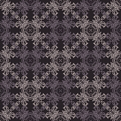 Seamless pattern for traditional arabic and indian pottery tiling, fabric, wall interior, cloth. Decor tile, texture print, mosaic oriental pattern with ornament.